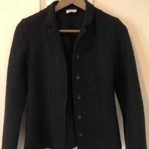 MAX&CO boiled wool black blazer, Size S